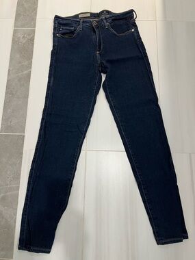 AG Prima Cigarette Jeans 29R Dark Wash Mid Rise Skinny Stretch